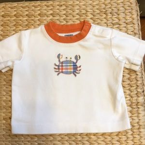Gymboree appliquéd crab Tee